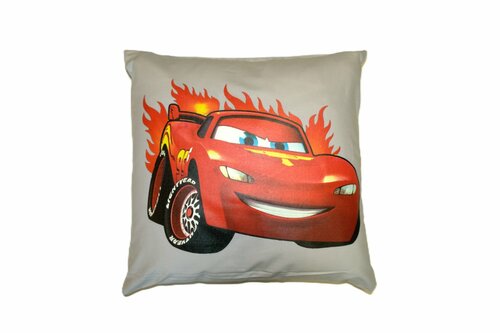 Dětský povlak na polštář 40x40 cm - Car / šedá