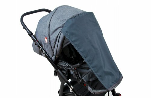 Clona na kočárek - grafitová