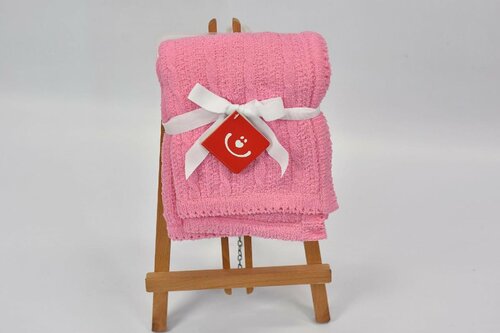 Deka chanille růžová