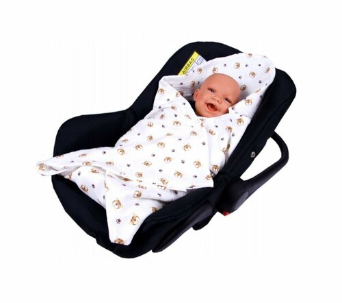 Mušelínová deka do autosedačky 80x80 cm - tygříci