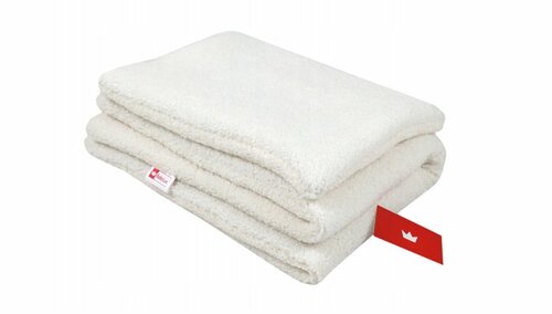 Set polštář a deka do kočárku z bouclé - ecru