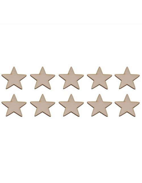 Dekorační sada 10KS HVĚZDIČEK 3x3 cm