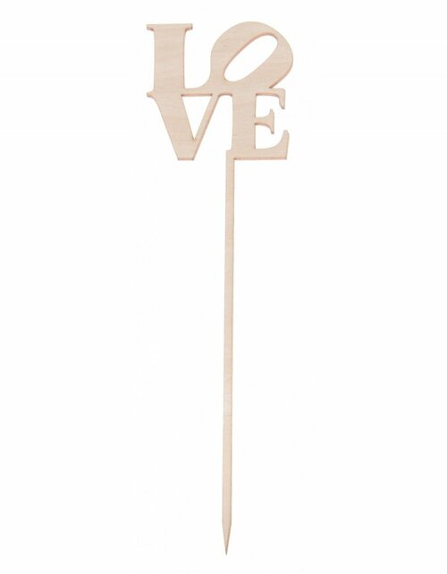 Svatební dřevěná dekorace - Love