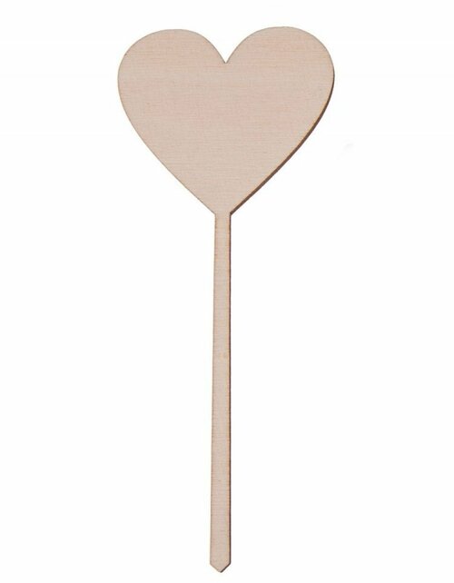 Svatební dřevěná dekorace - Srdce