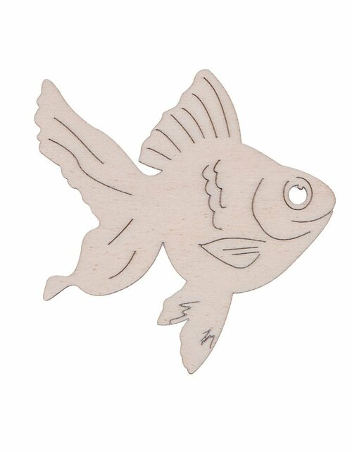 Dětská dřevěná dekorace - Rybka