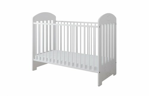 Postýlka 120/60 cm Vanessa - bílá - 2v1