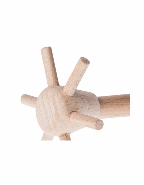 Přírodní dřevěná kuchyňská kvedlačka 21 cm