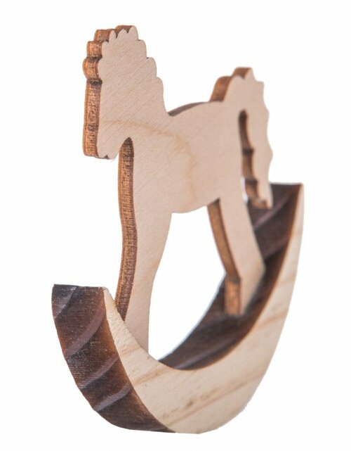 Dřevěný houpací koník - 7 cm