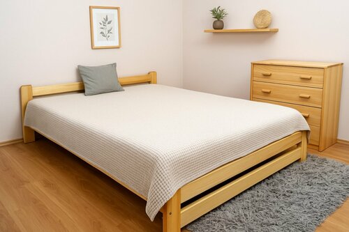 Postel Halle 120x200 cm masiv + matrace Diana 12 cm + rošt ZDARMA