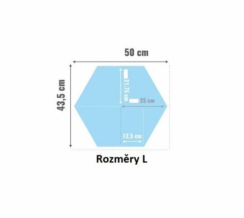 Čalouněný panel Hexagon 3 cm - popelová 16