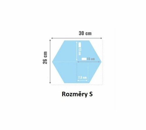 Čalouněný panel Hexagon 3 cm - popelová 16