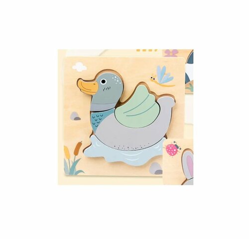 Dětská dřevěná vkládačka - kachnička