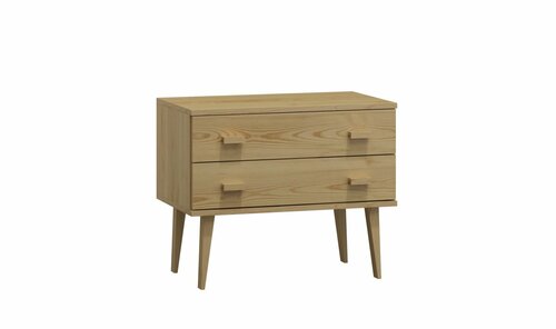 Komoda z masivu borovice Nord K1/2S 79/58,5/42 cm / přírodní