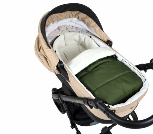 Fusak K4 bouclé - lahvově zelená