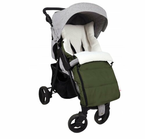 Fusak K4 bouclé - lahvově zelená