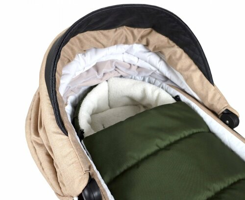 Fusak K4 bouclé - lahvově zelená