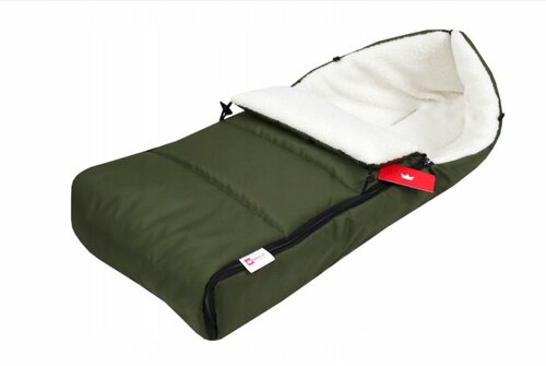 Fusak K4 bouclé - lahvově zelená