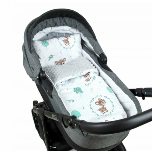 Polštářek + deka do kočárku minky - nr.120B