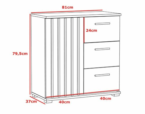 Obývací stěna Montana černá/dub craft