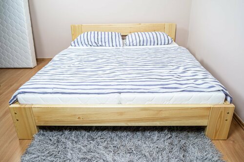 Postel Káťa z masivu borovice 4 cm - 160x200 cm + rošt ZDARMA