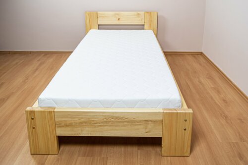 Postel Káťa z masivu borovice 4 cm - 90x200 cm + rošt ZDARMA 