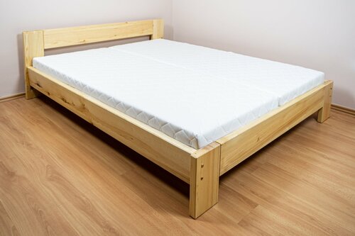 Postel Káťa z masivu borovice 4 cm - 140x200 cm + rošt ZDARMA