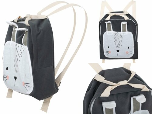Dětský batůžek Králík šedá