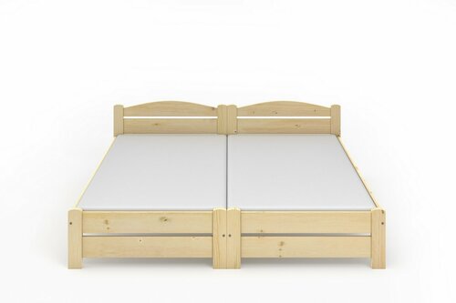 Postel Magda 180x200 ( 2x90/200 cm ) + rošt ZDARMA masiv smrk 