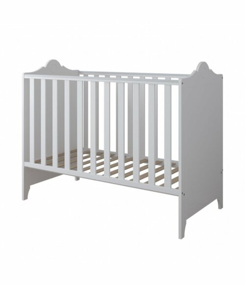 Postýlka 120/60 cm Gilda - bílá - 2v1