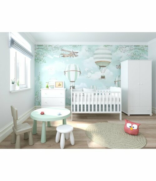 Postýlka 140/70 cm Inge - bílá - 3v1 