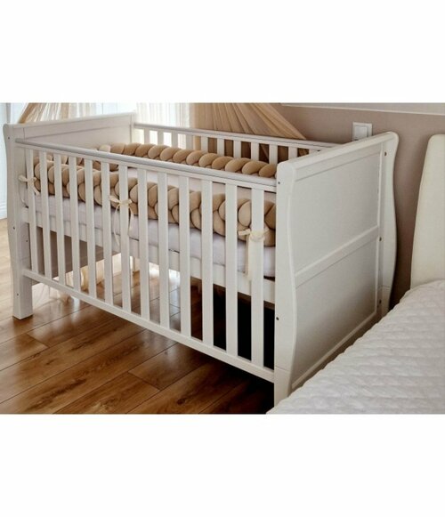 Postýlka 140/70 cm Francesca - bílá - 3v1 