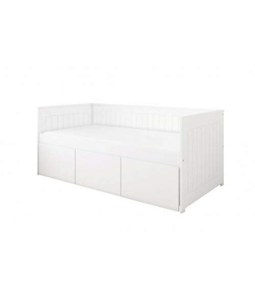 Postel Harold 90/200 cm - bílá se šuplíky