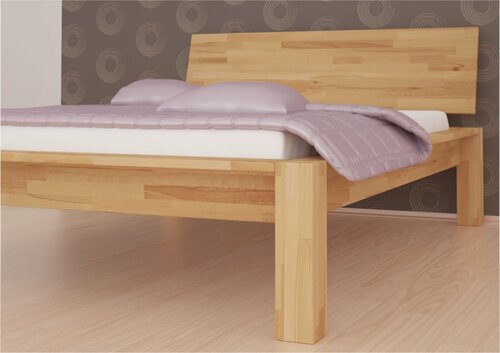 Postel Aalborg 140x200 cm masiv buk  + rošt ZDARMA