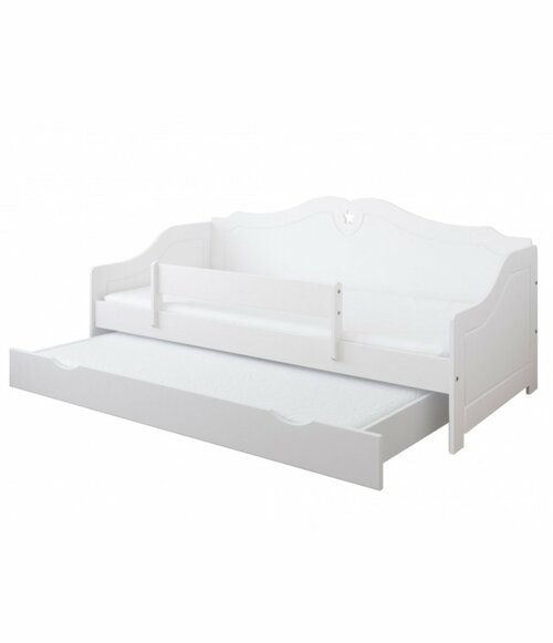 Postel Fiona 160/80 cm - bílá + šuplík 
