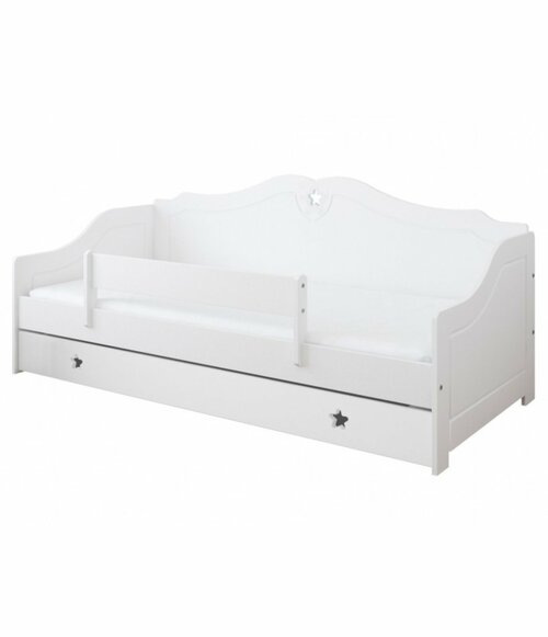 Postel Fiona 160/80 cm - bílá + šuplík