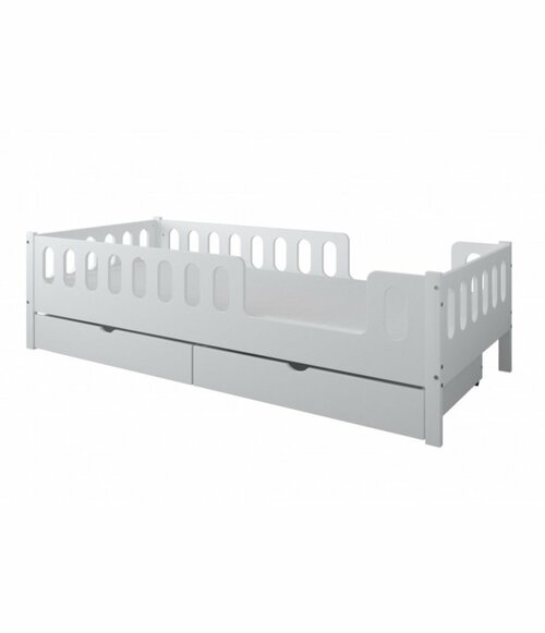 Postel Larisa 160/80 cm - bílá + 2 šuplíky