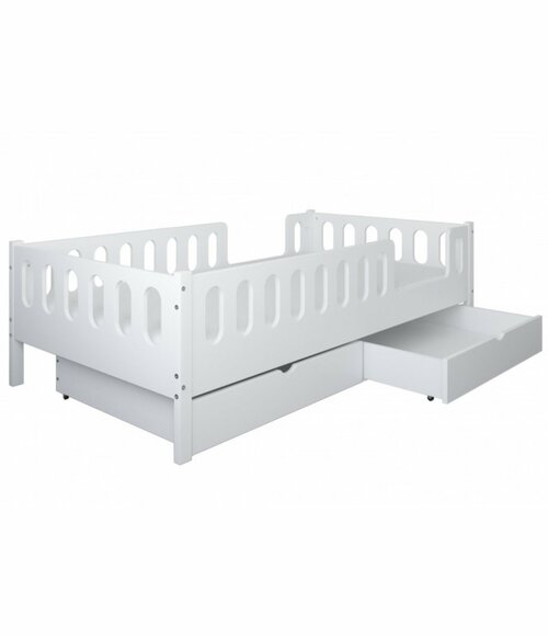 Postel Larisa 160/80 cm - bílá + 2 šuplíky