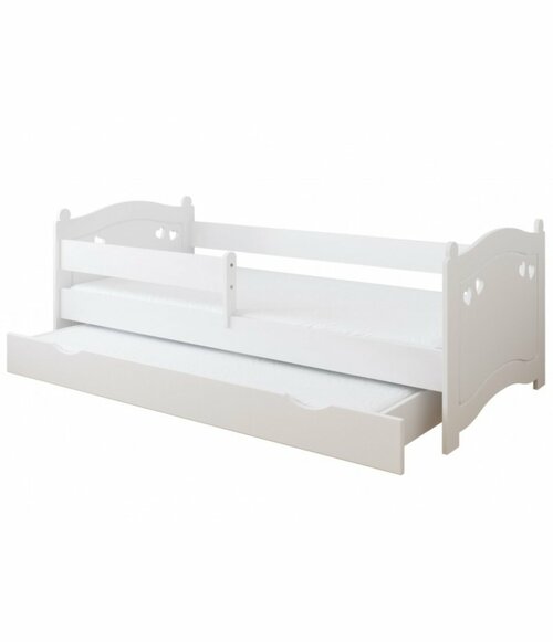 Postel Elisa 160/80 cm - bílá + šuplík 