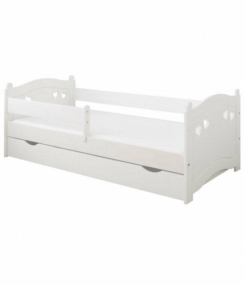 Postel Elisa 160/80 cm - bílá + šuplík 