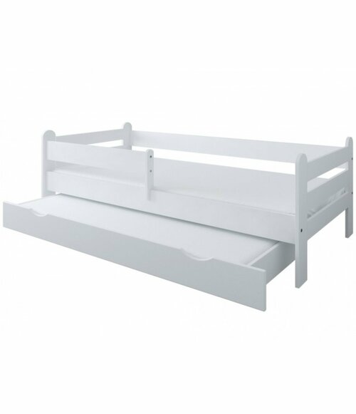 Postel Ronda 90/200 cm - bílá + šuplík 