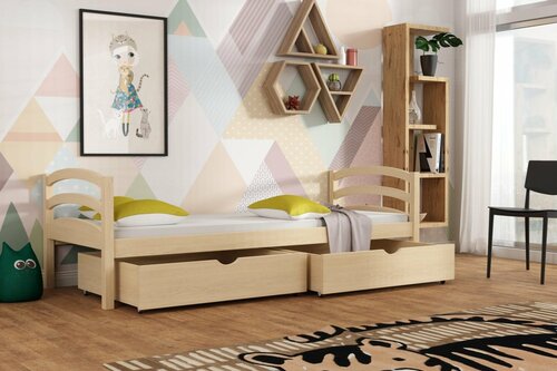 Postel Elena 200x90 cm + šuplíky