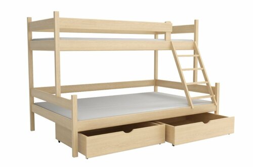 Patrová postel Tara 200x90 cm + šuplíky + rošty ZDARMA