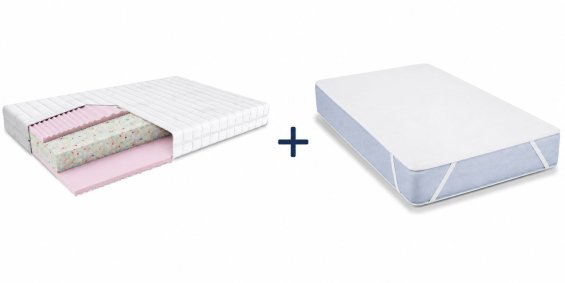 Matrace Aron LUX 80x200x15 cm + PVC chránič ZDARMA