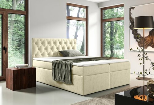 Čalouněná postel Malaga 90/200 cm s úložným prostorem/ Varianty barev