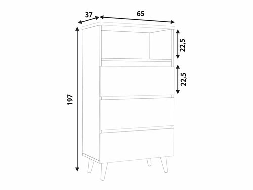 Komoda sakandinávský styl - Norge 03
