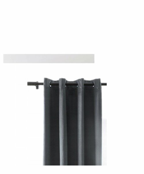 Závěs Velvet 140/250 cm s oky - šedá