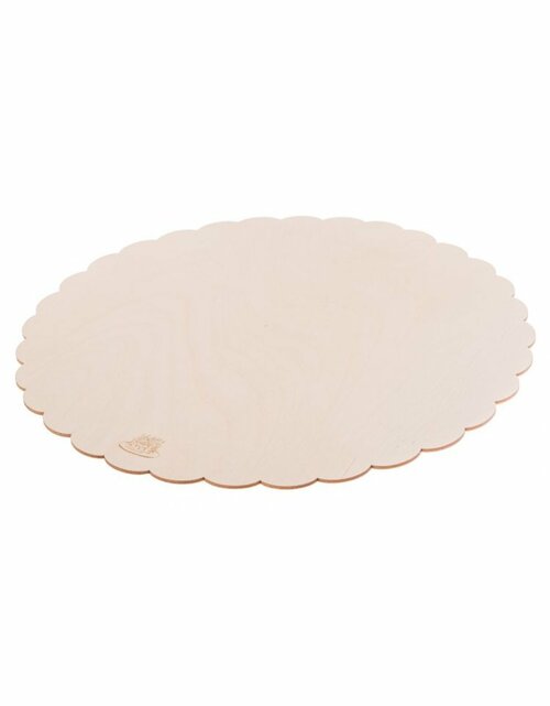 Dřevěná podložka pod dort silná - 35 cm