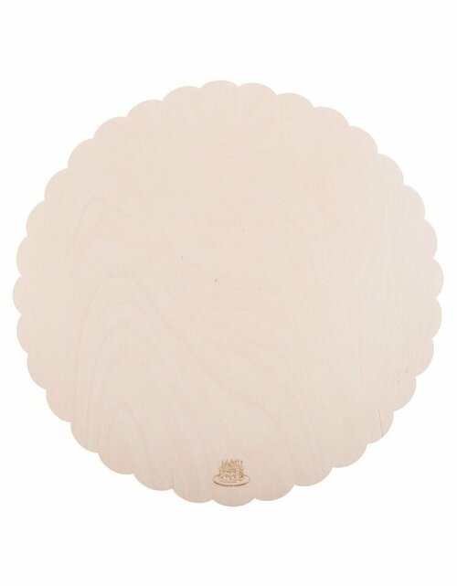 Dřevěná podložka pod dort silná - 35 cm