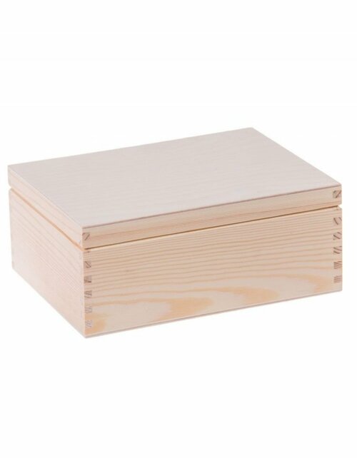 Sada víceúčelových dřevěných krabiček / obdélník - 4v1