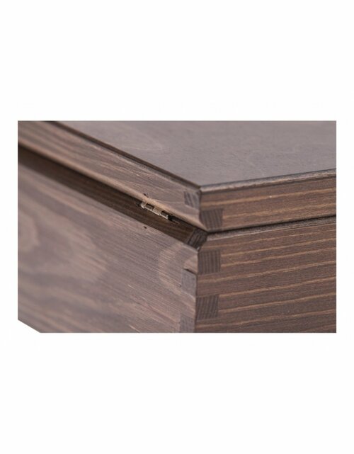 Krabička dřevěná 28x16x8 cm - bronz